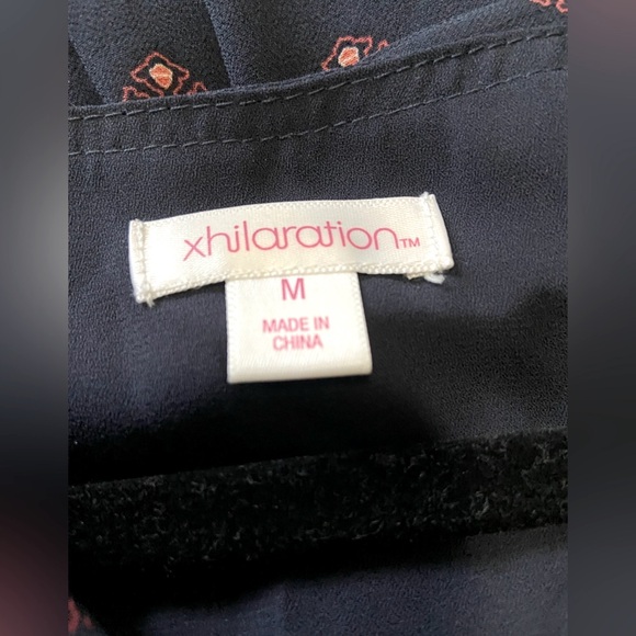 Xhilaration Blue and Pink Wrap Maxi Dress - Picture 3 of 5